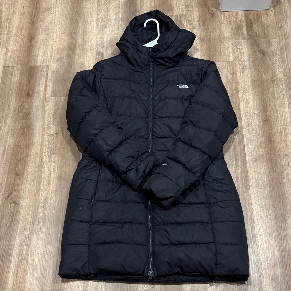 The North Face Women's Hooded Black Puffer Coat Size Large